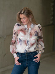 Organza Blouse Beige