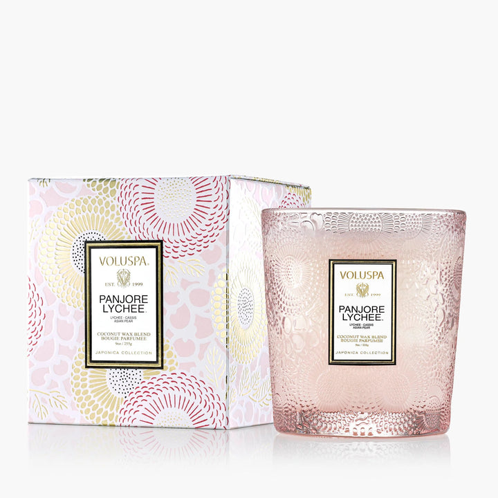 Classic Boxed Candle Panjore Lynchee Lys Rosa