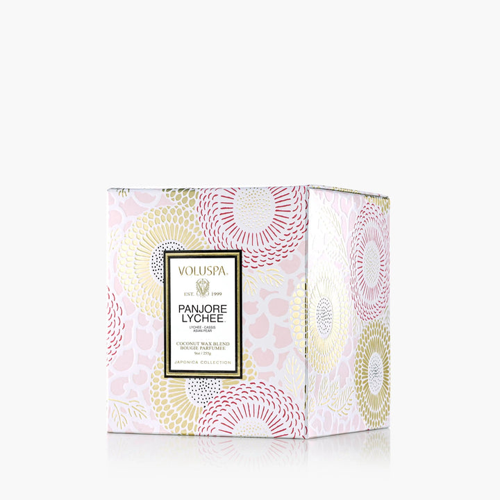 Classic Boxed Candle Panjore Lynchee Lys Rosa