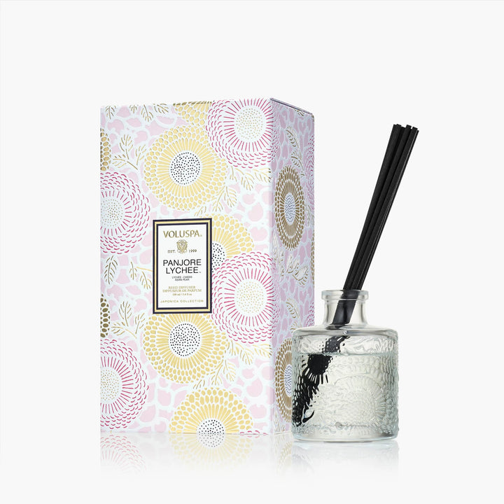 Panjore Lynchee Reed Diffuser Lys Rosa