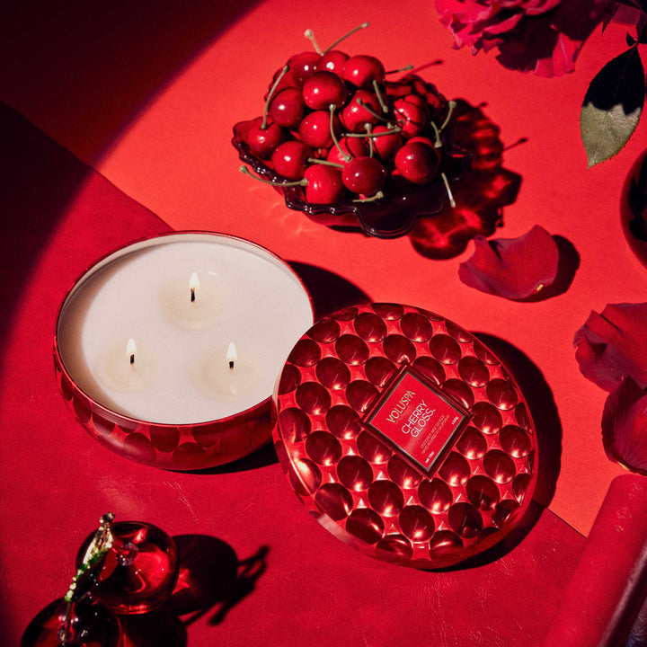 3-Wick Candle Cherry Gloss