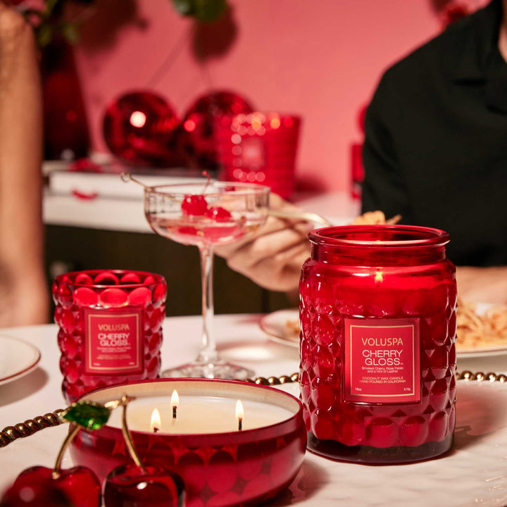 3-Wick Candle Cherry Gloss