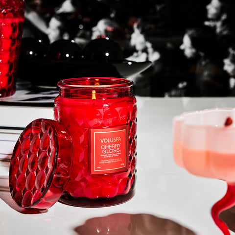 Large Jar Candle Cherry Gloss