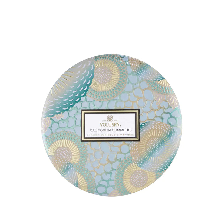 3-Wick Tin Candle Callifornia Summers