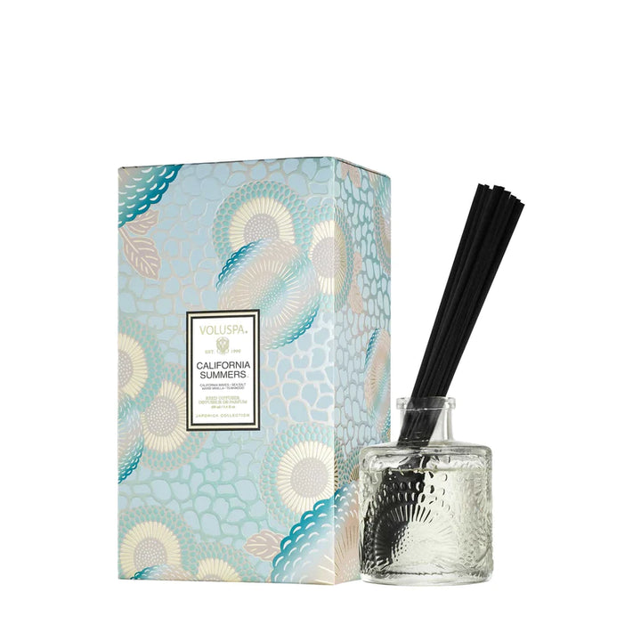 California Summers Reed Diffuser Lyseblå