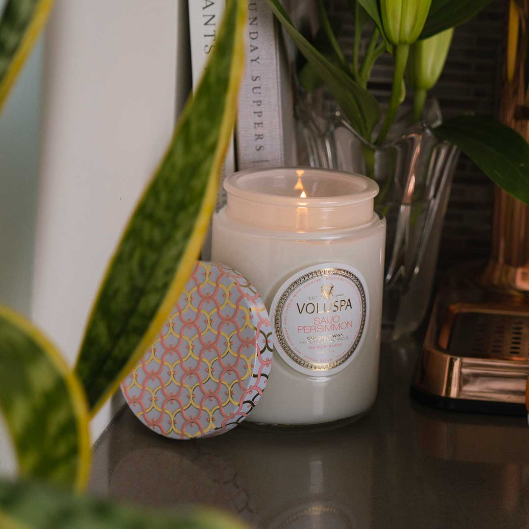 Saijo Persimmon Large Jar Candle Hvit