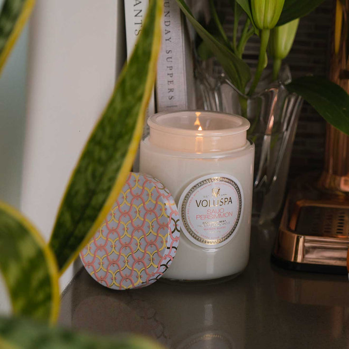 Saijo Persimmon Large Jar Candle Hvit