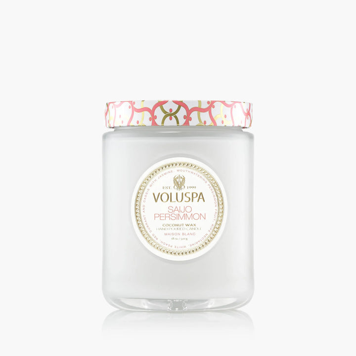 Saijo Persimmon Large Jar Candle Hvit