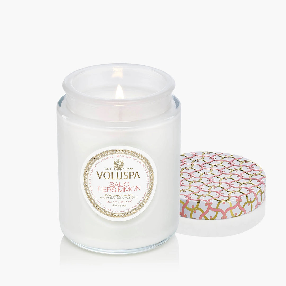 Saijo Persimmon Large Jar Candle Hvit