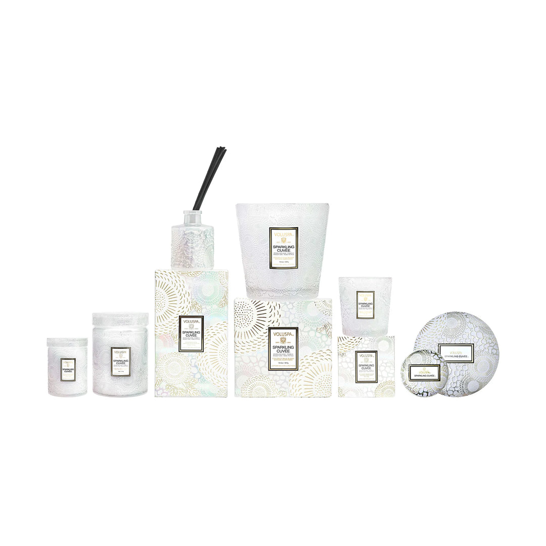3 Wick Tin candle Sparkling cuvee Hvit