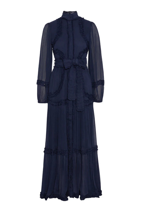 Violetta Maxi Dress Mørkeblå