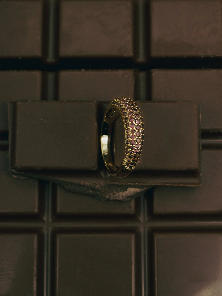 Coffee Slim Dome Ring Gull