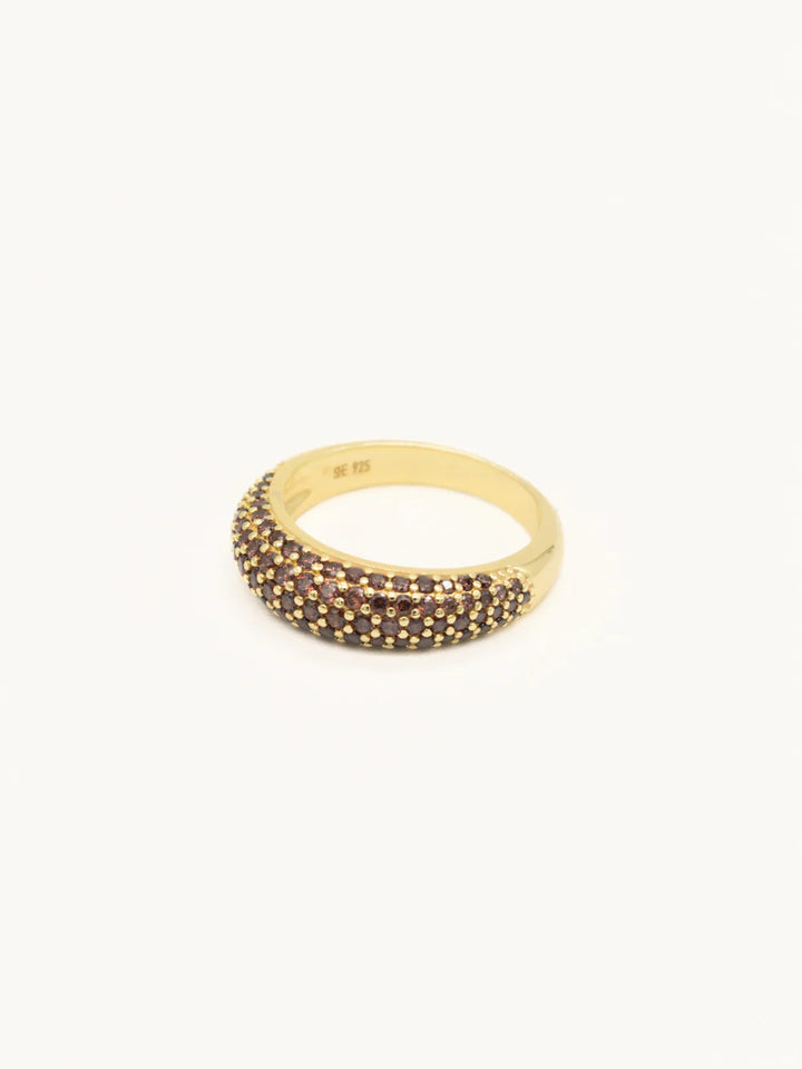 Coffee Slim Dome Ring Gull
