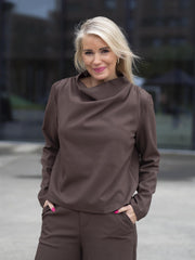 Beverly top Brun