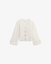 Atari Rib cardigan Offwhite