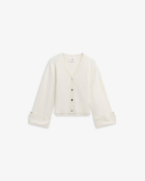 Atari Rib cardigan Offwhite
