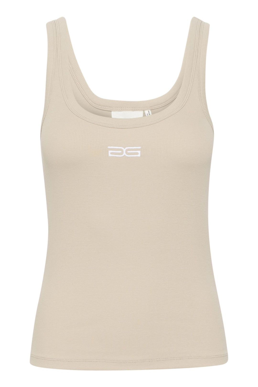 Drew Logo Tank Beige