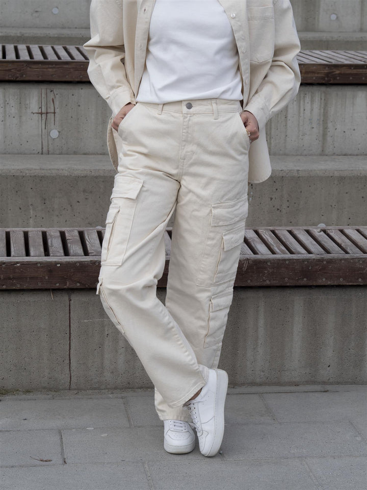 Tiana Work Straight Cargo Offwhite