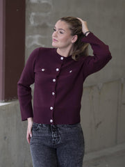 Pimi Cardigan Burgunder
