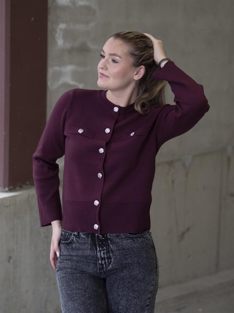 Pimi Cardigan Burgunder