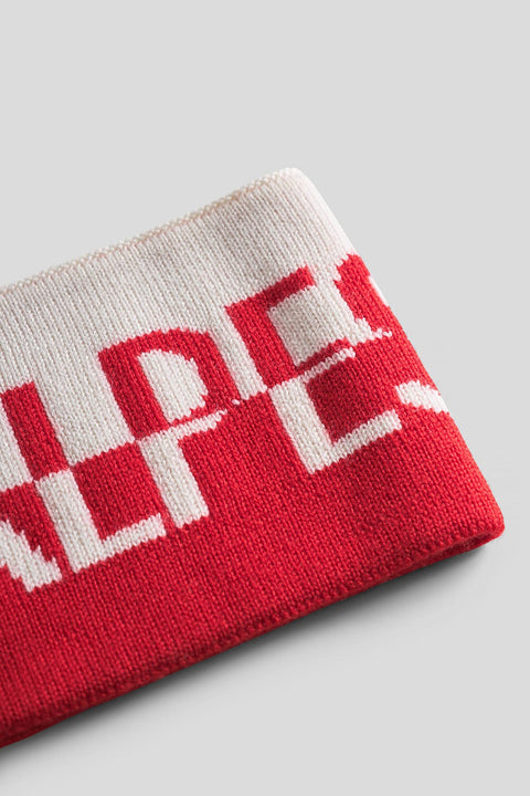 Les Alpes Headband Rød