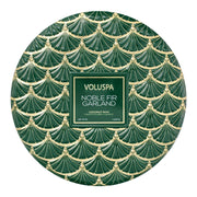 Noble Fir 3-wick Tin Candle Grønn