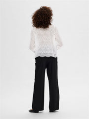 Tatiana L/S Embr Shirt Hvit