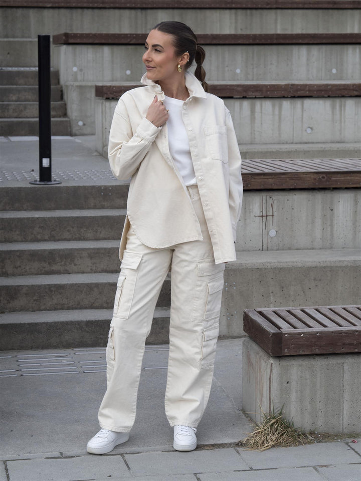 Tiana Work Straight Cargo Offwhite