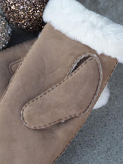 W sheepskin emb Mit Camel