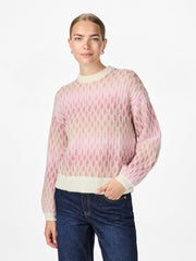 Space Knit Pullover Rosa