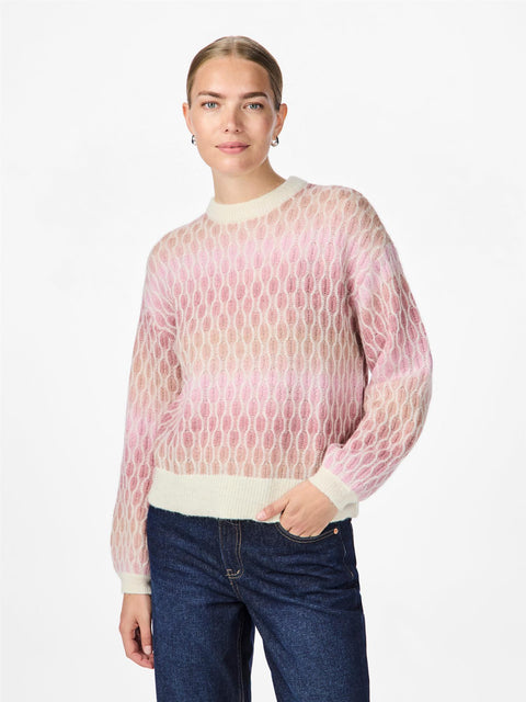 Space Knit Pullover Rosa