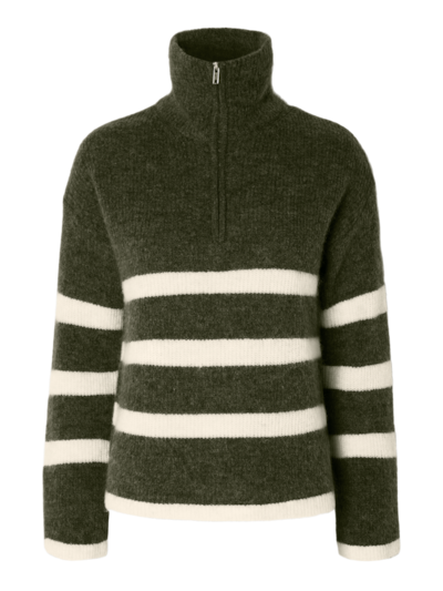 Maline LS Half Zip Grønn