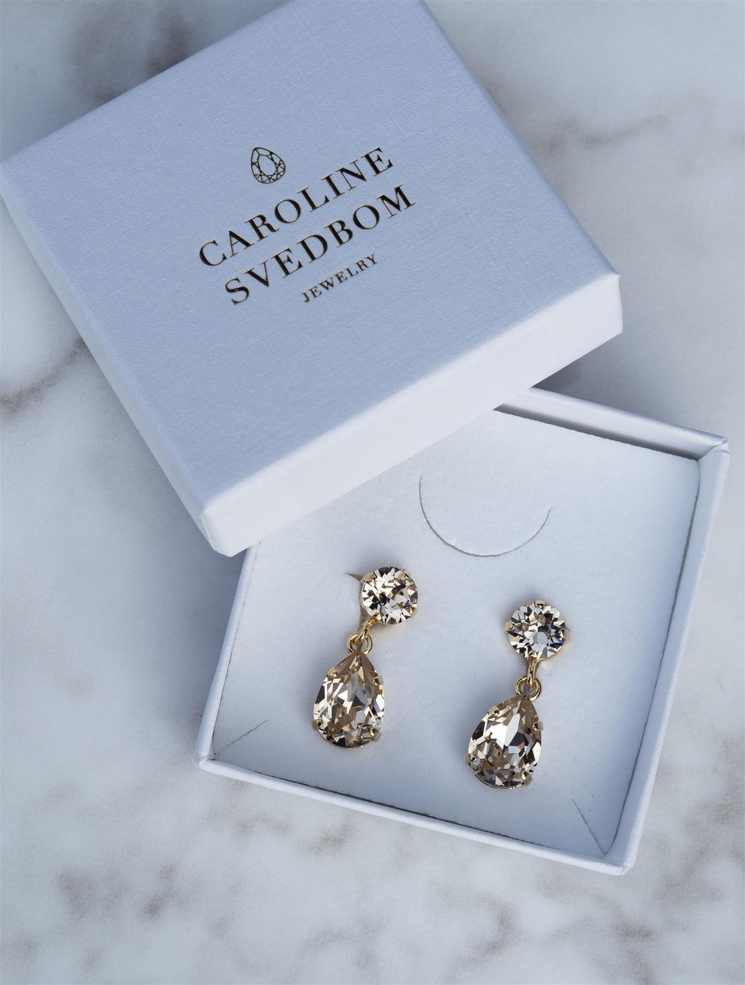 Mini drop earrings Golden Shadow