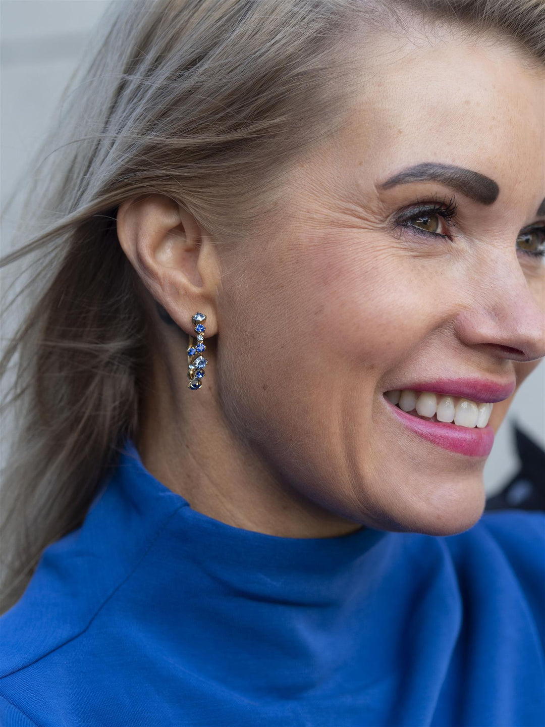 Mini Antonia Earrings Blå