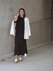 Israa Knitted Skirt Brun