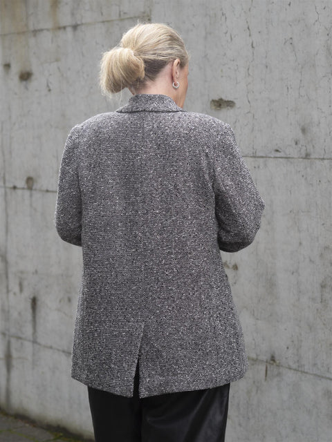 YashalW Blazer Coat Hvit/Sort