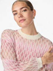 Space Knit Pullover Rosa