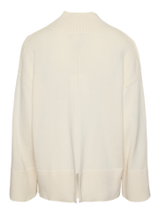 Babette Ls Knit Pullover Kremfarget