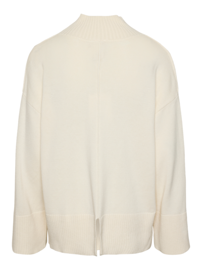 Babette Ls Knit Pullover Kremfarget
