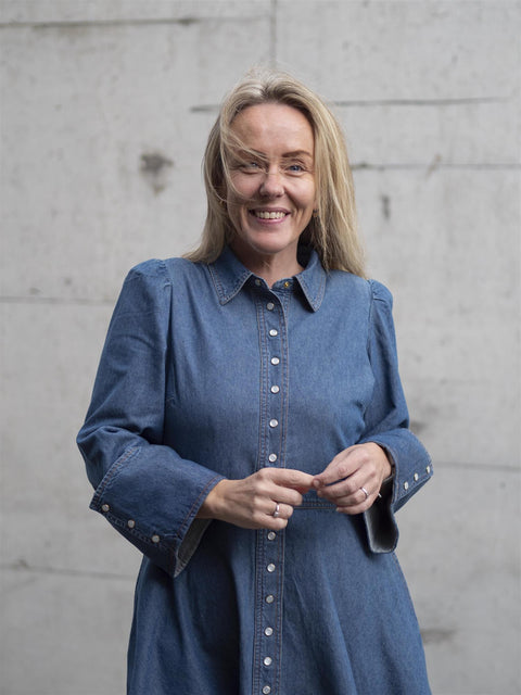 Denim MIni Dress Blå