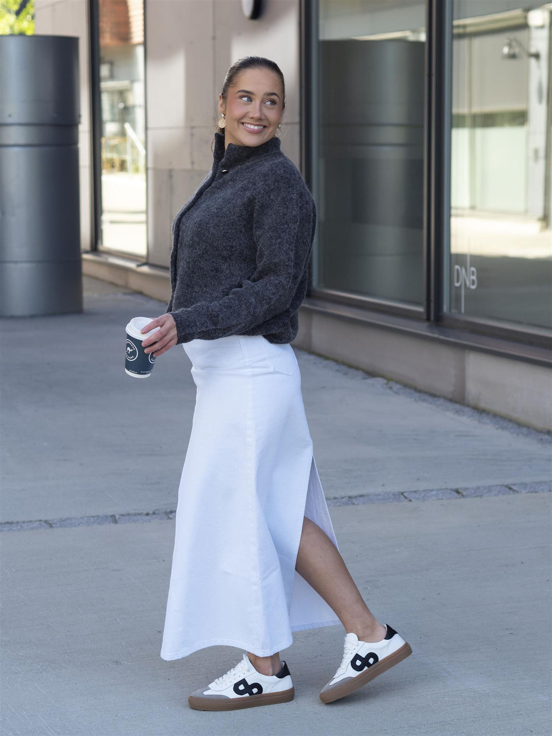 Mily Long Skirt Hvit