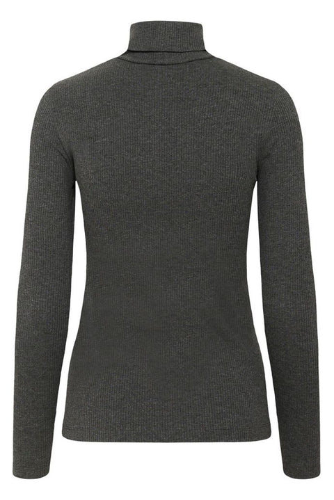 Dagna rollneck melange Mørkegrå