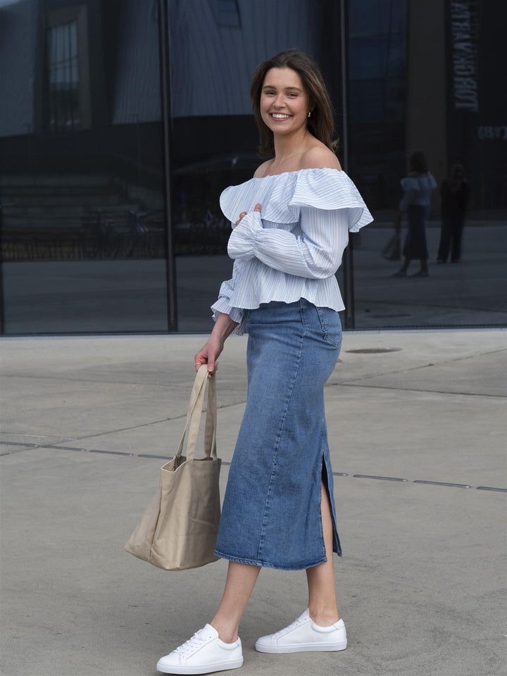 Zoe maxi skirt Blå