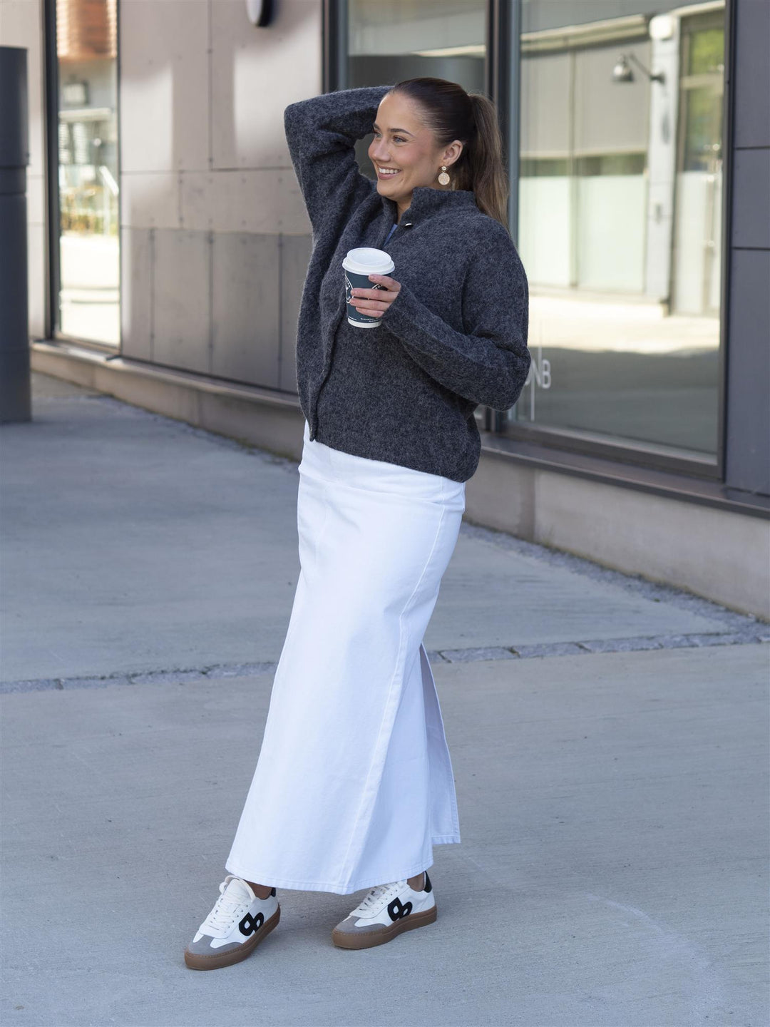 Mily Long Skirt Hvit