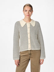 Fanto Knit Cardigan Striper