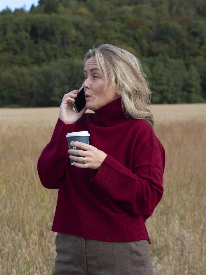 Abigail Knit Mørkerød
