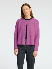 Sia Ras o-neck Cardigan Rosa