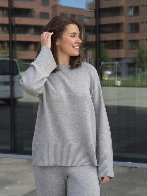 Babette Pullover Lysegrå