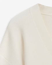 Atari Rib cardigan Offwhite
