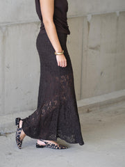 Akasha Lace Skirt Brun